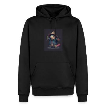Poisson Mexicain Marche Kawaii Dabbing Mexicain - Sweat à capuche Premium bio Homme - noir - Devant - Nico (187cm)