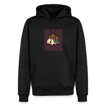 J’adore les tacos Morphed Axolotl Taco Lover - Sweat à capuche Premium bio Homme - noir - Devant - Nico (187cm)
