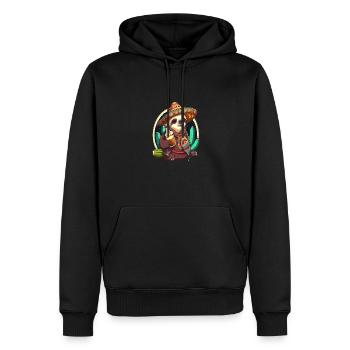 Cute Sloth Animal Owners Drunk Mexican Sloth - Männer Premium Bio Hoodie - Schwarz - Vorne - Nico (187cm)