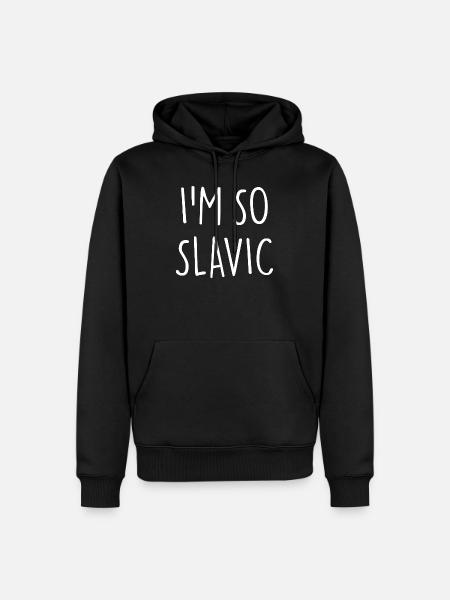 I'M SO SLAVIC Slawisch - Men’s Premium Organic Hoodie - black