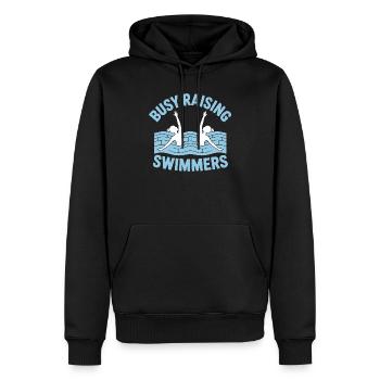 Synchronschwimmen Kunstschwimmen Wassersport - Männer Premium Bio Hoodie - Schwarz - Vorne - Nico (187cm)