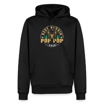 Cadeaux de chasseur Chasse Chasse Examen de chasseur - Sweat à capuche Premium bio Homme - noir - Devant - Nico (187cm)