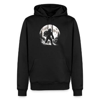 Pompier Bigfoot - Sweat à capuche Premium bio Homme - noir - Devant - Nico (187cm)