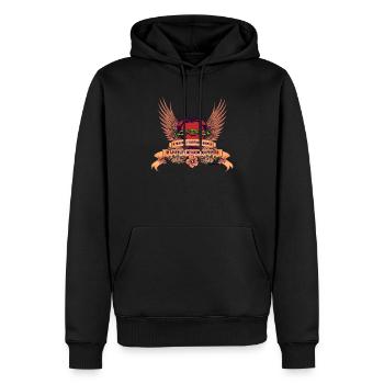Nos Amis - Sweat à capuche Premium bio Homme - noir - Devant - Nico (187cm)