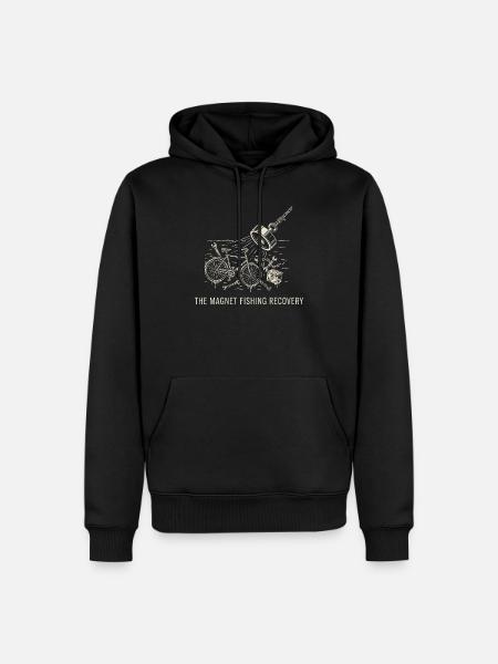 Magnetfischfang-Bergung – Kanalschätze - Männer Premium Bio Hoodie - Schwarz