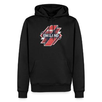 England - Männer Premium Bio Hoodie - Schwarz - Vorne - Nico (187cm)