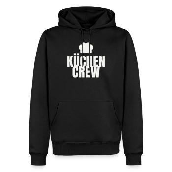 Kitchen Crew Chef Gastro Restaurant Chef's Hat - Men’s Premium Organic Hoodie - black - Front - Nico (187cm)