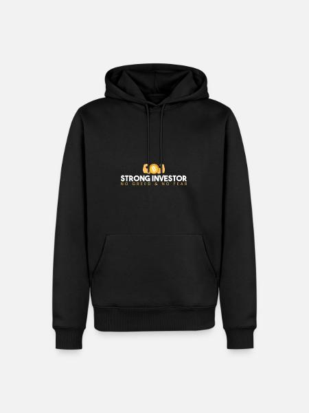 strong investor - Men’s Premium Organic Hoodie - black