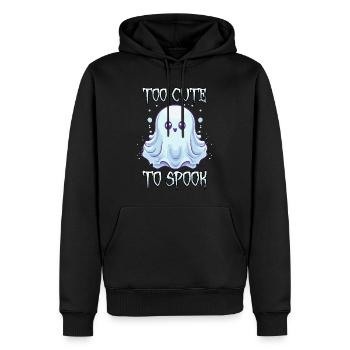 Ghost Shirt: Adorable Halloween Tee Too Cute to Sp - Men’s Premium Organic Hoodie - black - Front - Nico (187cm)