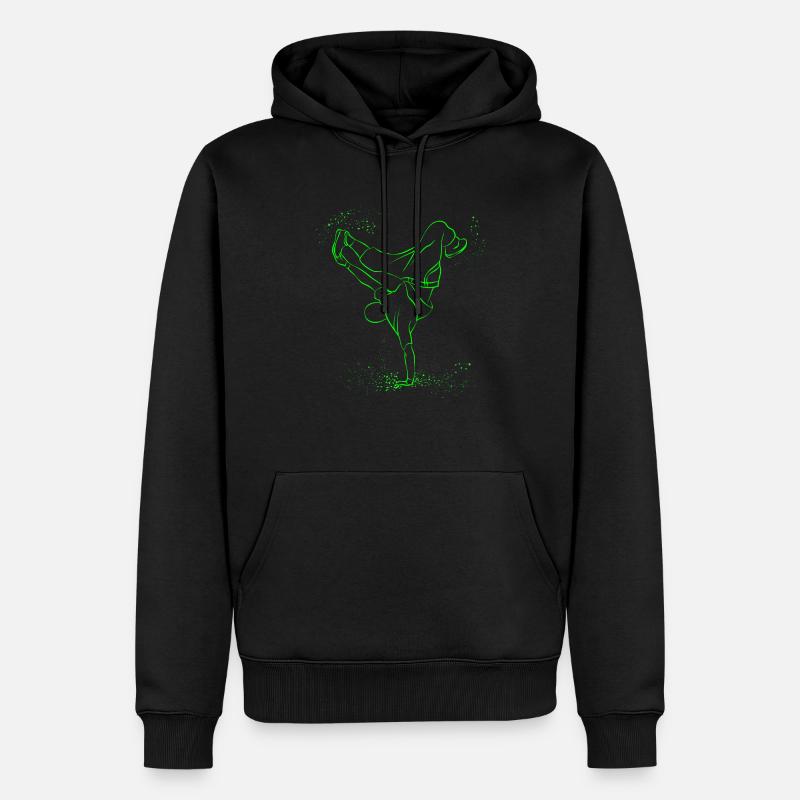 Breakdance - Männer Premium Bio Hoodie - Schwarz