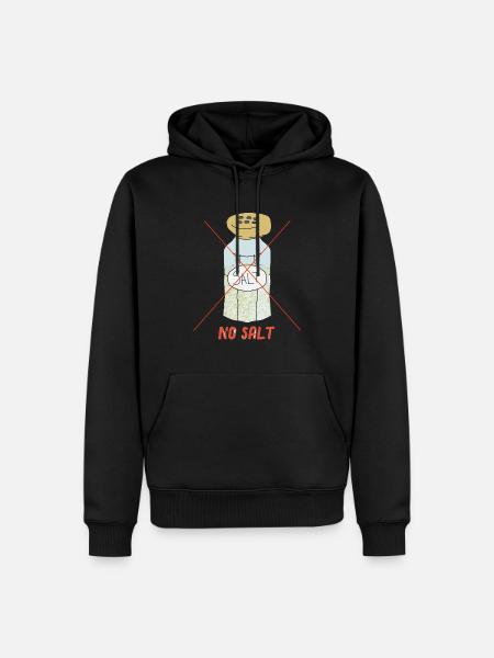 no salt - Men’s Premium Organic Hoodie - black