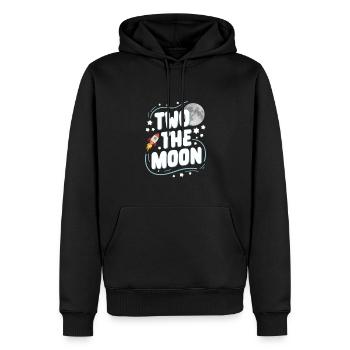 Zweiter Geburtstag Weltraumfeier - Männer Premium Bio Hoodie - Schwarz - Vorne - Nico (187cm)