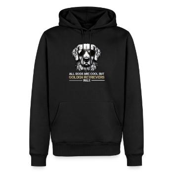All Dogs are Cool Golden Retriever Goldie Goldies - Männer Premium Bio Hoodie - Schwarz - Vorne - Nico (187cm)