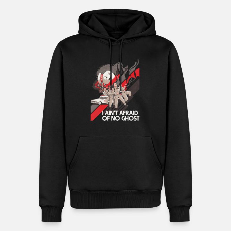 Ghostbusters Kampf Mit Marshmallow-Mann - Männer Premium Bio Hoodie - Schwarz