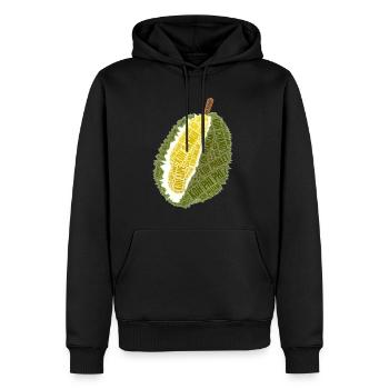 Durian Stink Fruit Thailand Holiday Thai Islands - Men’s Premium Organic Hoodie - black - Front - Nico (187cm)