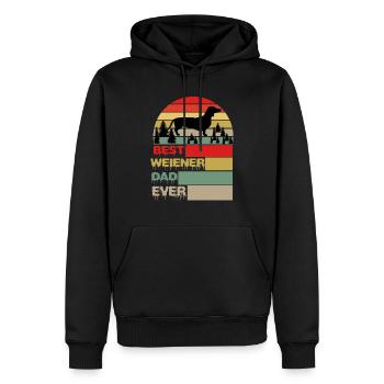 Best Weiner Dad Ever Halloween Dog Gifts - Men’s Premium Organic Hoodie - black - Front - Nico (187cm)