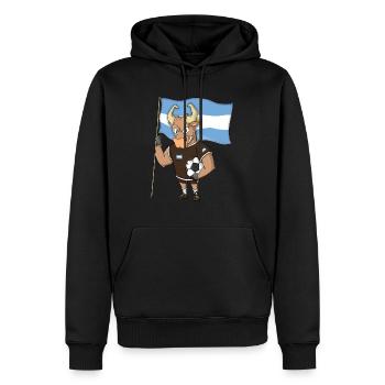Taureau Fan Argentine - Sweat à capuche Premium bio Homme - noir - Devant - Nico (187cm)