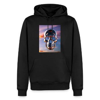 Skull - Men’s Premium Organic Hoodie - black - Front - Nico (187cm)