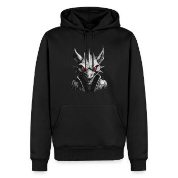 Chupacabra / Saugende Kreatur / Monster /Spanien - Männer Premium Bio Hoodie - Schwarz - Vorne - Nico (187cm)