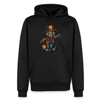 Vogelscheuche / Erntehelfer / Maisfeld / Feld - Männer Premium Bio Hoodie - Schwarz - Vorne - Nico (187cm)