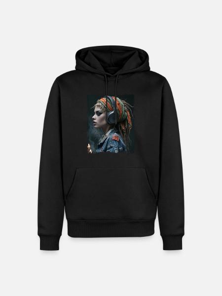 Music is my life - Men’s Premium Organic Hoodie - black