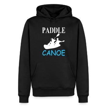 Canoë Kayak Aviron Bateau Voilier Idée Cadeau - Sweat à capuche Premium bio Homme - noir - Devant - Nico (187cm)