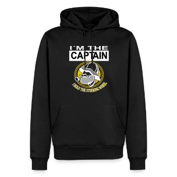 Ich bin Kapitän Bootsfahrt Yacht Boot Kreuzfahrt - Männer Premium Bio Hoodie - Schwarz - Vorne - Nico (187cm)