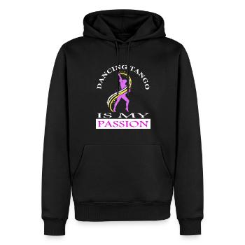 Tango Danse Tango Danseurs Danse Couple Cours de Danse cadeau - Sweat à capuche Premium bio Homme - noir - Devant - Nico (187cm)