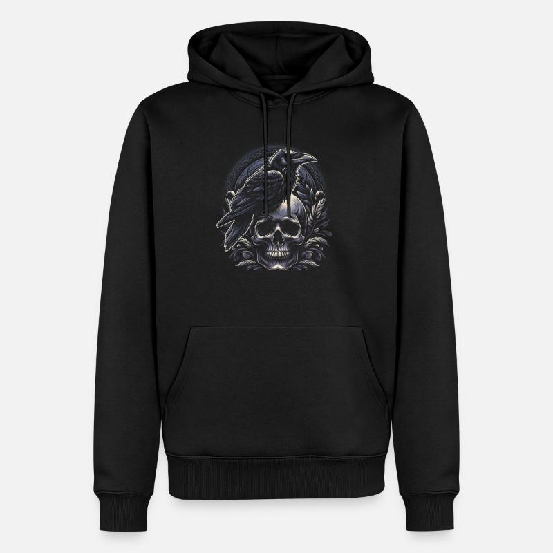 Flüstern der Ahnen - Männer Premium Bio Hoodie - Schwarz