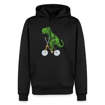 Vélo de route Vélo de route Cyclisme Cycliste - Sweat à capuche Premium bio Homme - noir - Devant - Nico (187cm)