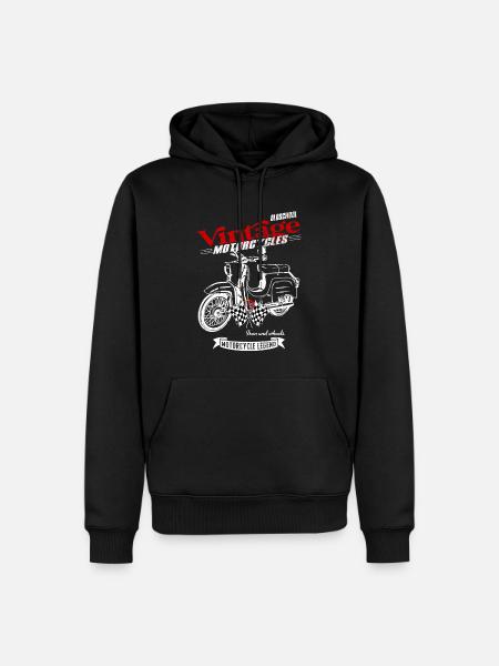 Simson Schwalbe DDR Moped - Männer Premium Bio Hoodie - Schwarz