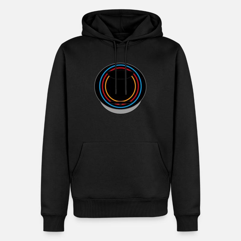 Logo gyroroue V8/V10 - Sweat à capuche Premium bio Homme - noir