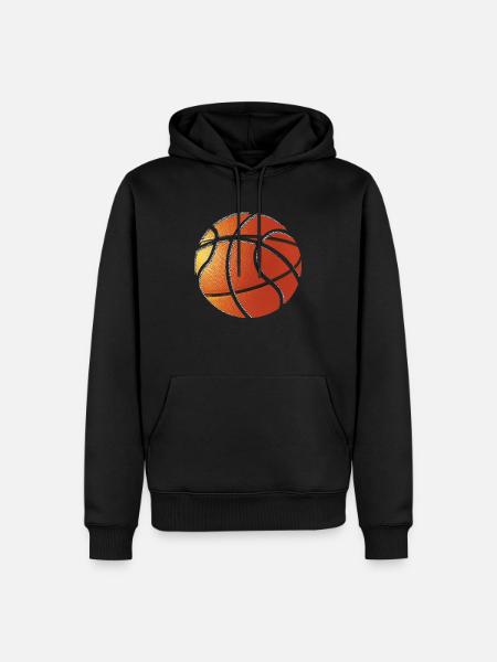 basketball - Men’s Premium Organic Hoodie - black