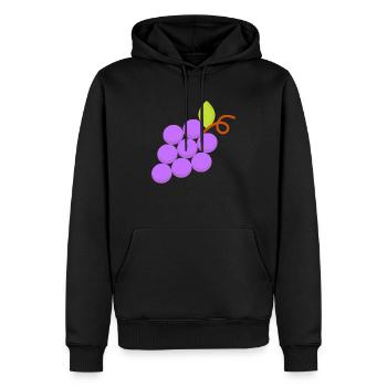 Traube - Männer Premium Bio Hoodie - Schwarz - Vorne - Nico (187cm)