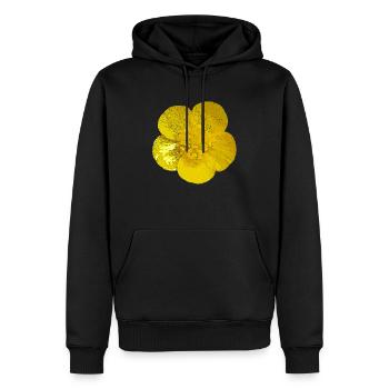 Blüte schön Butterblume Blume Frühling Design - Männer Premium Bio Hoodie - Schwarz - Vorne - Nico (187cm)