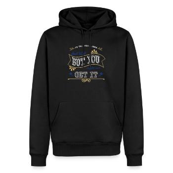 awesome fingers birthday present idea codes geek - Männer Premium Bio Hoodie - Schwarz - Vorne - Nico (187cm)