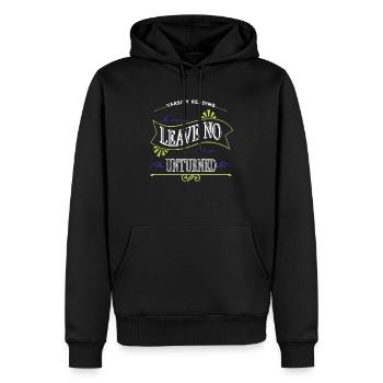 book keeper shirt jokes cat book reader sayings - Men’s Premium Organic Hoodie - black - Front - Nico (187cm)