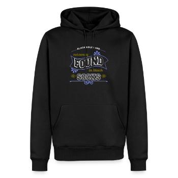 jokes astrophysics geek birthday night sky - Männer Premium Bio Hoodie - Schwarz - Vorne - Nico (187cm)