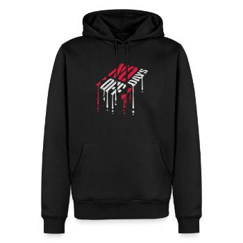 pas de jours de congé devis - Sweat à capuche Premium bio Homme - noir - Devant - Nico (187cm)