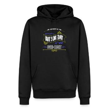 birthday gift jokes telescope funny quote - Männer Premium Bio Hoodie - Schwarz - Vorne - Nico (187cm)