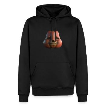 Drôle de citrouille d’Halloween - Idée cadeau BD - Sweat à capuche Premium bio Homme - noir - Devant - Nico (187cm)