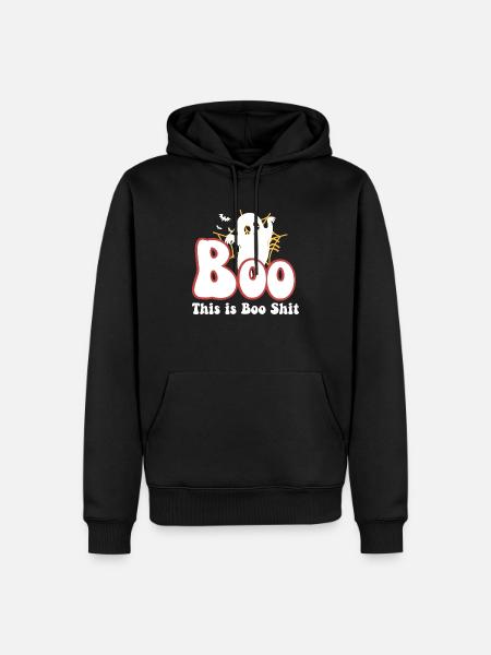This is Boo Sheet - Sweat à capuche Premium bio Homme - noir