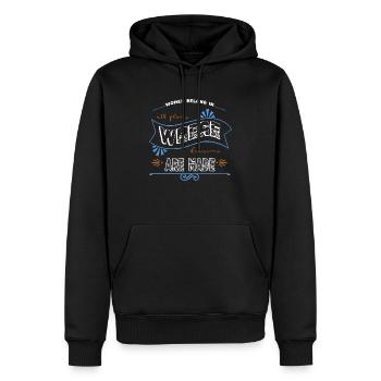 calendaring jokes mental health all people black - Männer Premium Bio Hoodie - Schwarz - Vorne - Nico (187cm)