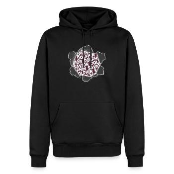 gift idea child happy art deer africa - Männer Premium Bio Hoodie - Schwarz - Vorne - Nico (187cm)