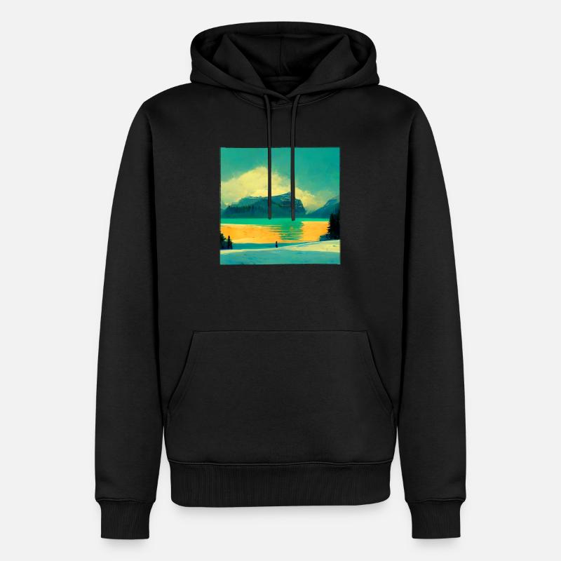 Belle nature - Sweat à capuche Premium bio Homme - noir