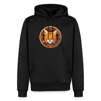 test - Männer Premium Bio Hoodie - Schwarz - Vorne - Nico (187cm)