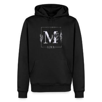 Muttertag Shirt Mutterliebe Danke Sagen Blumen - Männer Premium Bio Hoodie - Schwarz - Vorne - Nico (187cm)