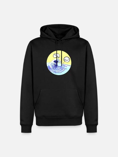Poser - Männer Premium Bio Hoodie - Schwarz