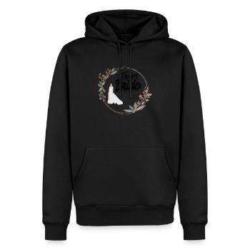 Team Bride / Hochzeit / Braut / Lustig - Männer Premium Bio Hoodie - Schwarz - Vorne - Nico (187cm)