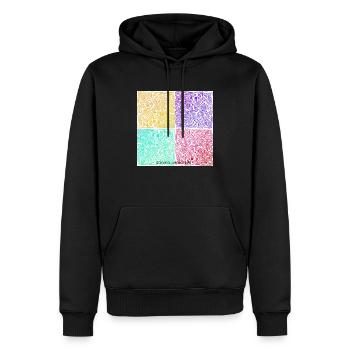 Sabino Lemon ART Tees - Männer Premium Bio Hoodie - Schwarz - Vorne - Nico (187cm)